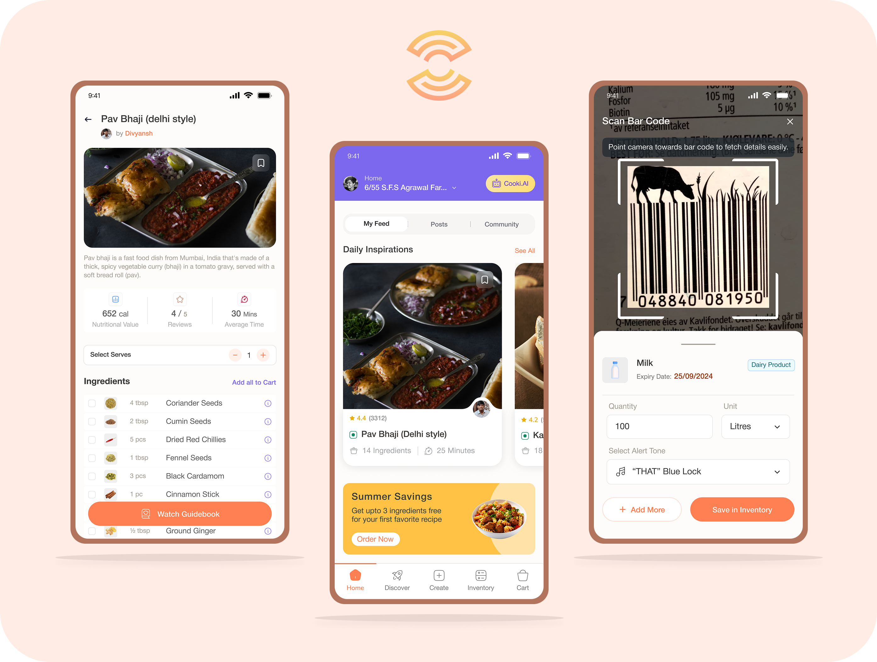 CookCraft — recipe & pantry app